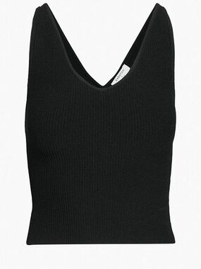 Aritzia Babaton sculpt v neck knit ribbed tank top M nwot